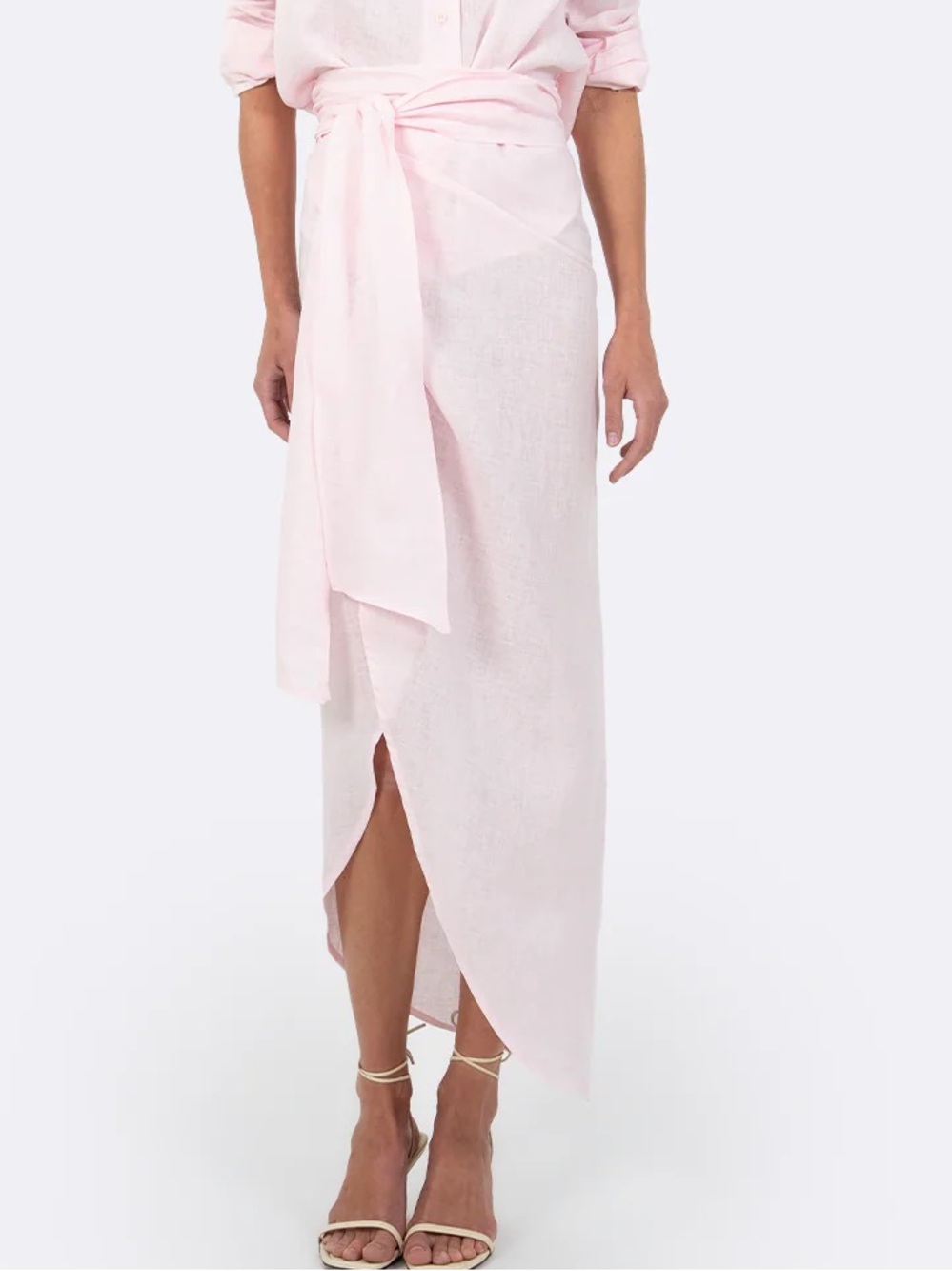 Parentezi Playa Linen Pareo - Soft Pink